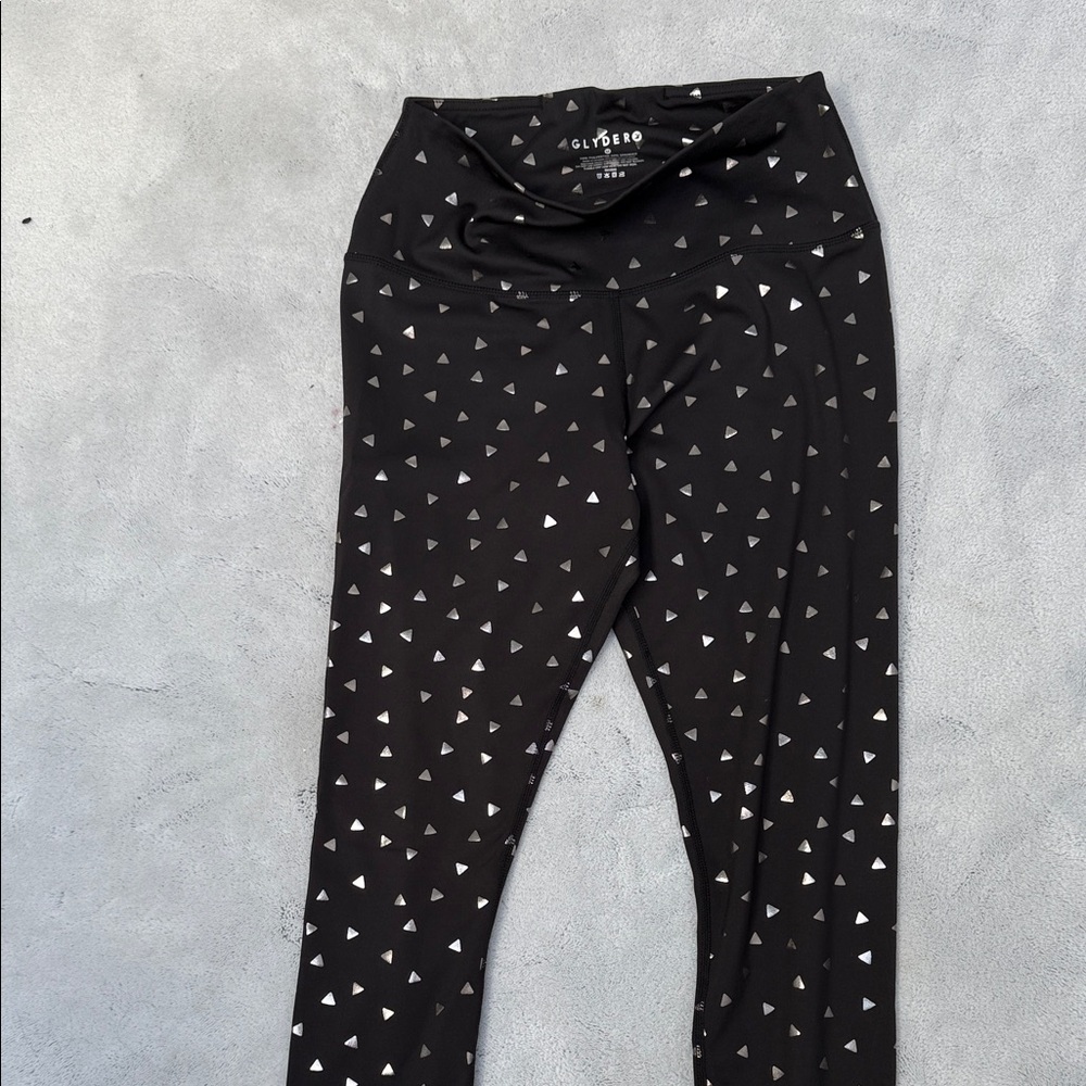 Glyder Black and Silver Triangle Leggings